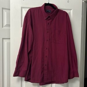 Xl Men's Burgundy dress shirt